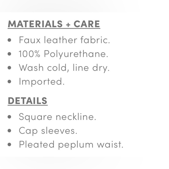 Torrid Black Faux Leather Peplum Top - Picture 5 of 9